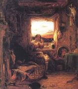 Mulready, William Interior of an English Cottage (mk25) china oil painting reproduction